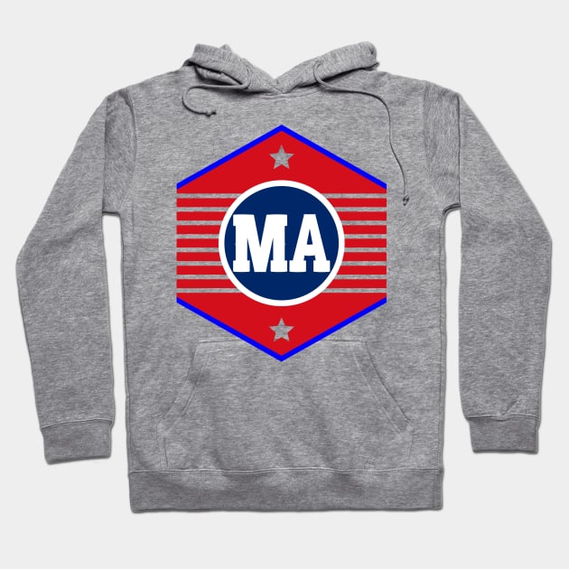 Massachusetts Hoodie by colorsplash